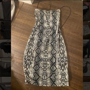 Snake skin tiger mist dress